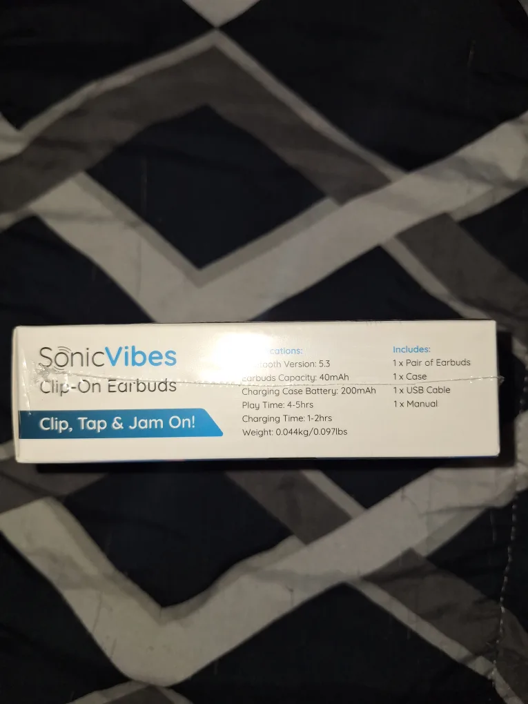 SonicVibes Clip-On Earbuds - Brand New! image indicator(4)
