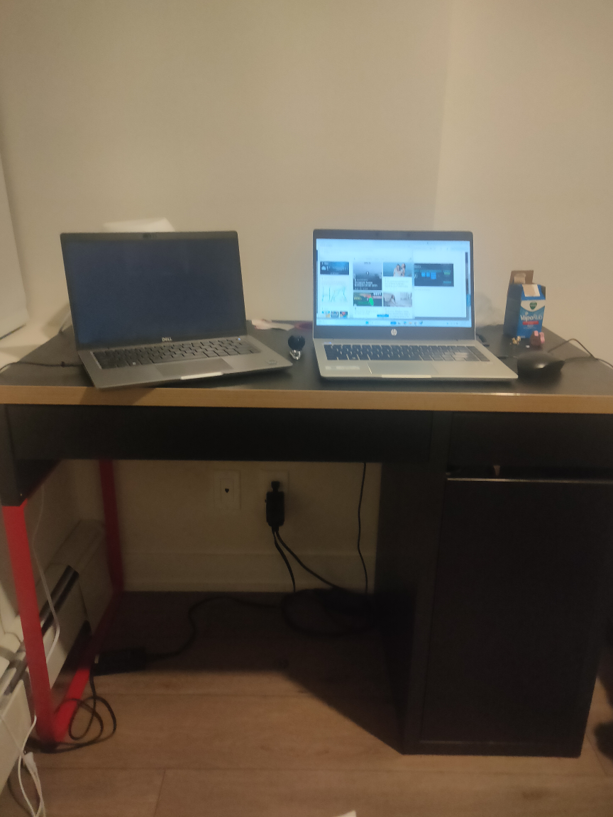 IKEA Desk with Drawer and Cabinet