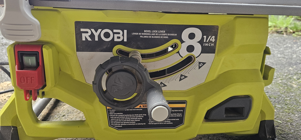 Ryobi 8 inch1/4 Table Saw - photo 2