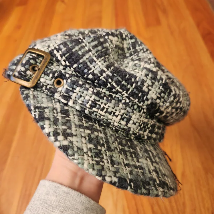 Blue and Green Tweed Newsboy Hat image indicator(2)