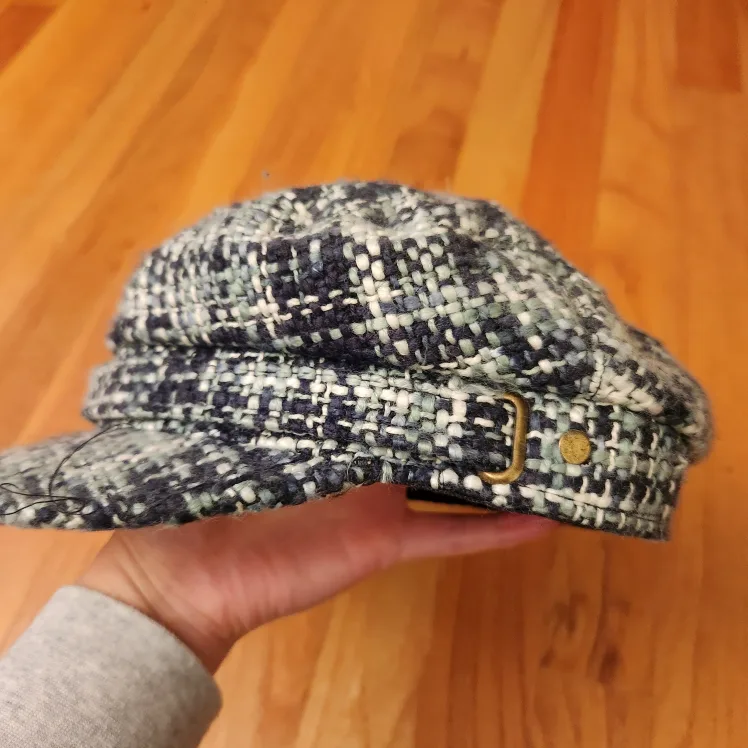 Blue and Green Tweed Newsboy Hat image indicator(3)