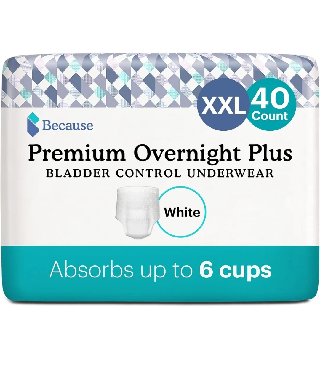 Because Overnight Pull-Ups - XXL Incontinence Briefs 40 Pack image indicator(2)