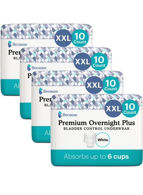 Because Overnight Pull-Ups - XXL Incontinence Briefs 40 Pack image indicator(3)