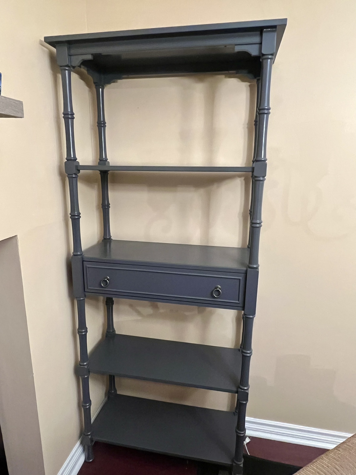 Grey Bookshelf With Drawer - photo 2