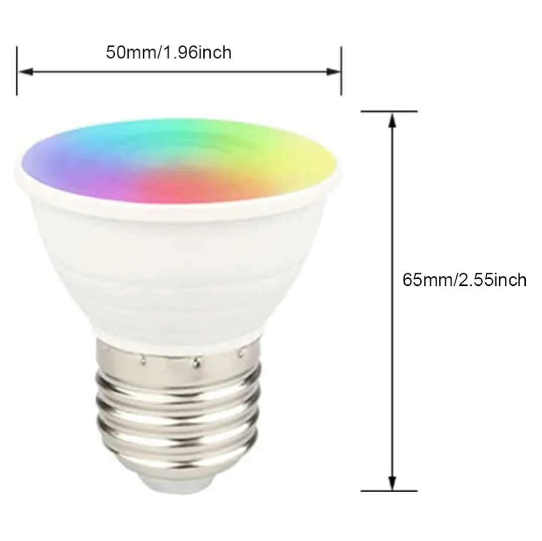 4-Pack PAR16 RGB LED Bulbs with Remote Control image indicator(4)