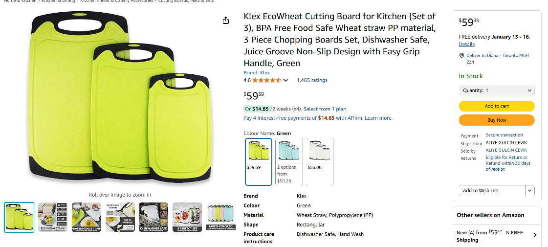 Klex EcoWheat Cutting Board Set - photo 2