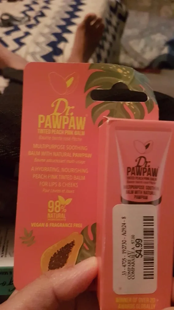 Dr. pawpaw tinted peach pink balm #freecycle thumbnail