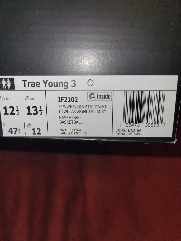Adidas Trae Young 3 Basketball Shoes - Size 12.5 image indicator(7)