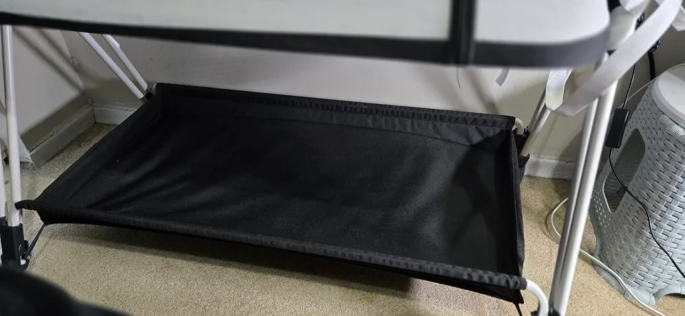 Baby bedside bassinet with wheels and storage image indicator(4)