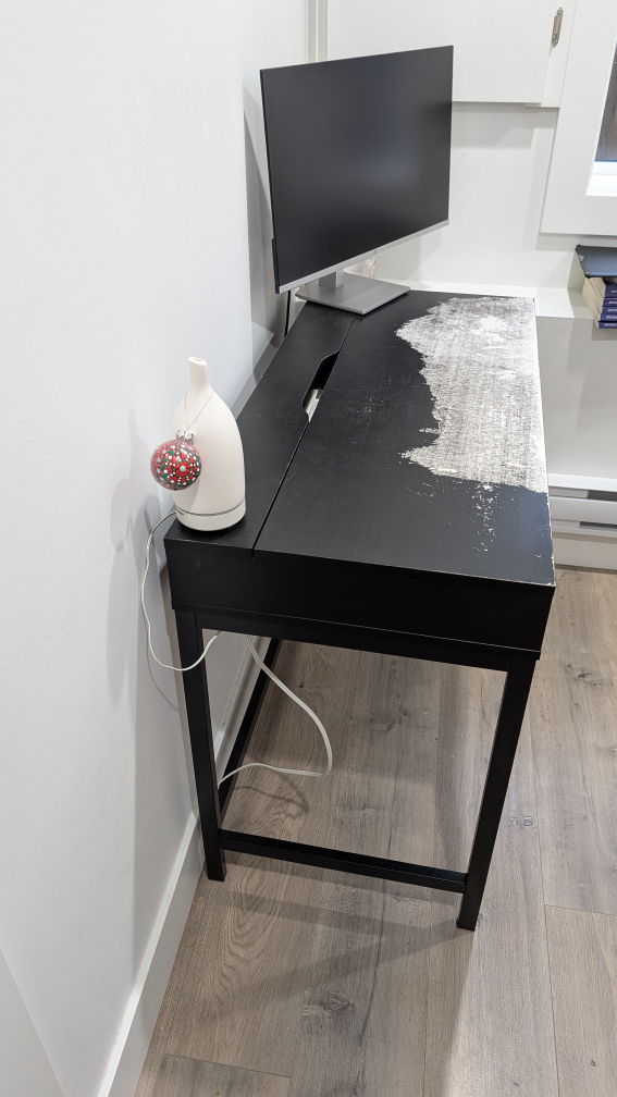 Black Desk with Two Drawers - photo 2