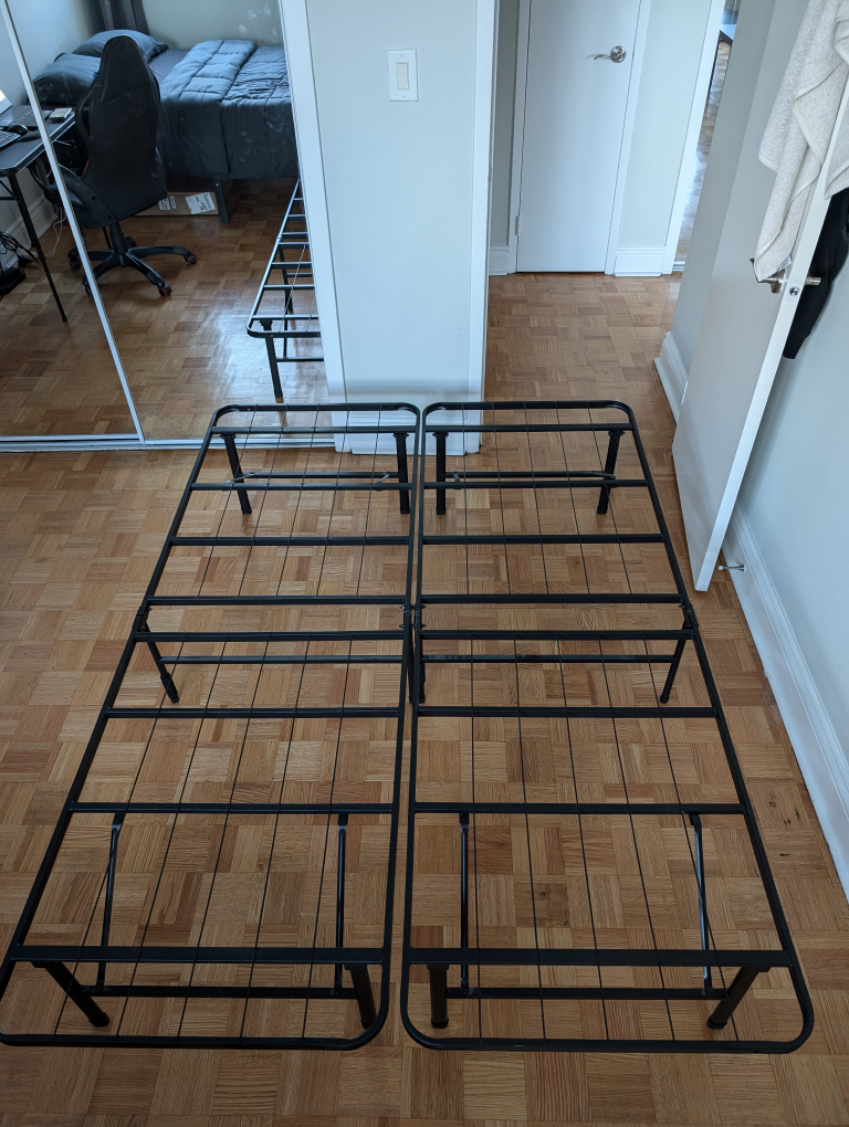 One Twin-Size Metal Bed Frame