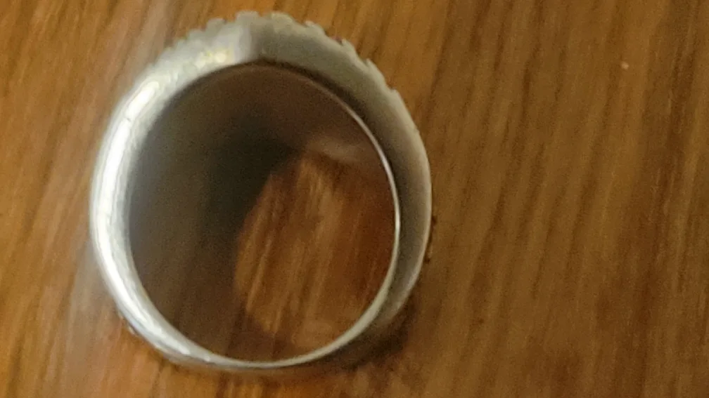 Harley Davidson Ring, Men's Band, Silver Tone, Eagle, Skull image indicator(4)