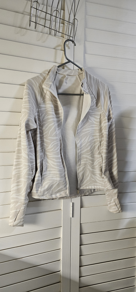 RBX Active Women's Zebra Print Zip-Up Jacket - Size M/L