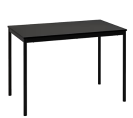 Black Dining Table with Minimalist Design - photo 2