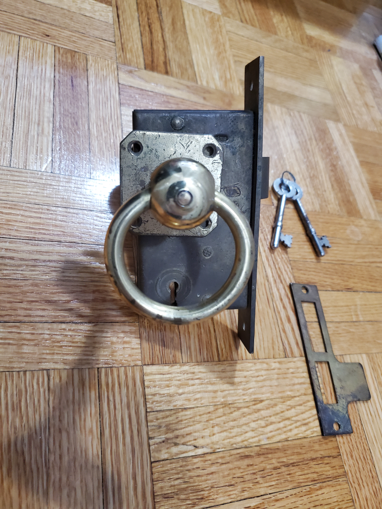 Antique Nautical Door Knob and Lock Set - photo 4