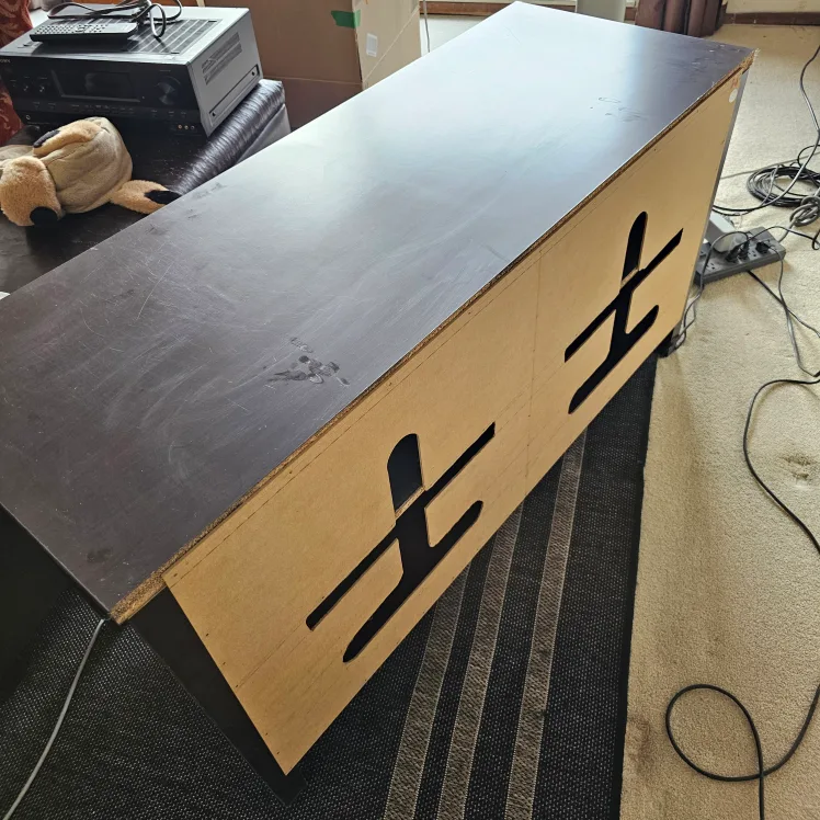 TV Stand with Glass Doors image indicator(3)