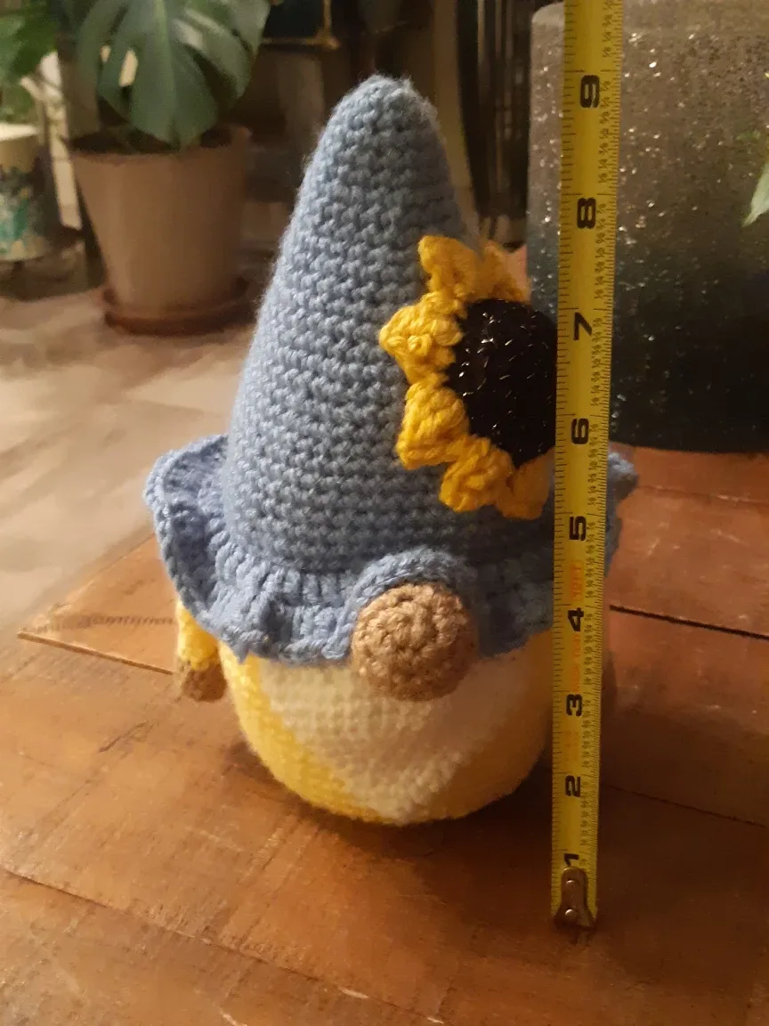 Sunflower Gnome handmade by doodle dog designs image indicator(6)