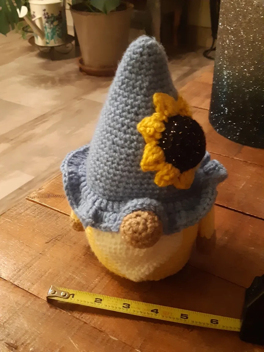 Sunflower Gnome handmade by doodle dog designs image indicator(7)