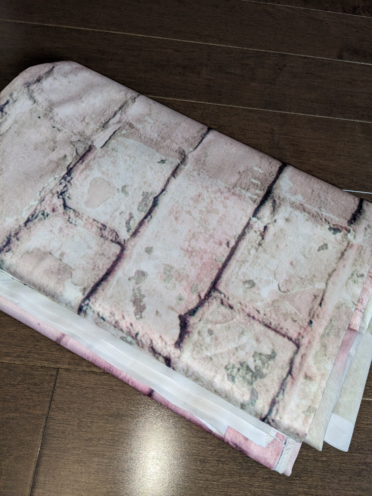 Fabric Valentine Heart Brick Wall Photography Backdrop - photo 5