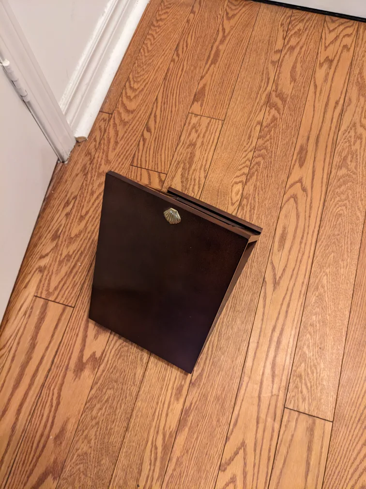 Vintage Mahogany Bombay Company Book Folding Mirror Vanity image indicator(2)