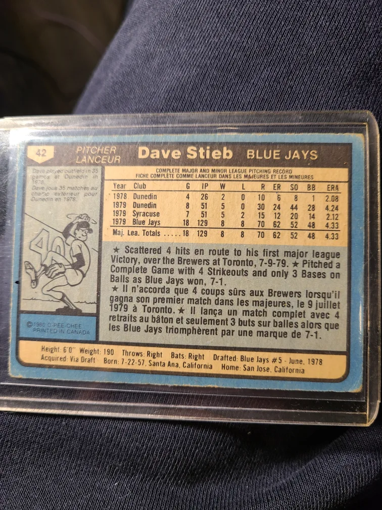 1980 O-Pee-Chee Dave Stieb image indicator(2)