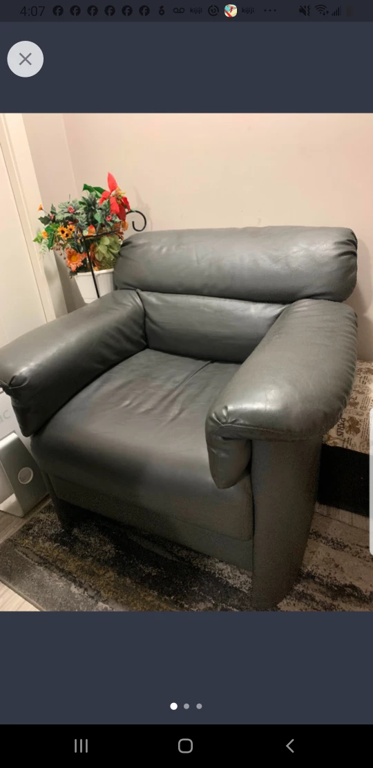 Leather Armchair Both $300 0r Best offer