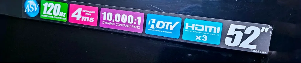 Sharp LC-52D82U  liquid crystal tv image indicator(5)