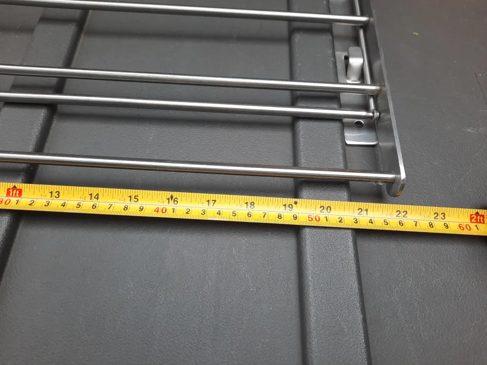 Like New collapsible wall mounted clothes rack image indicator(9)