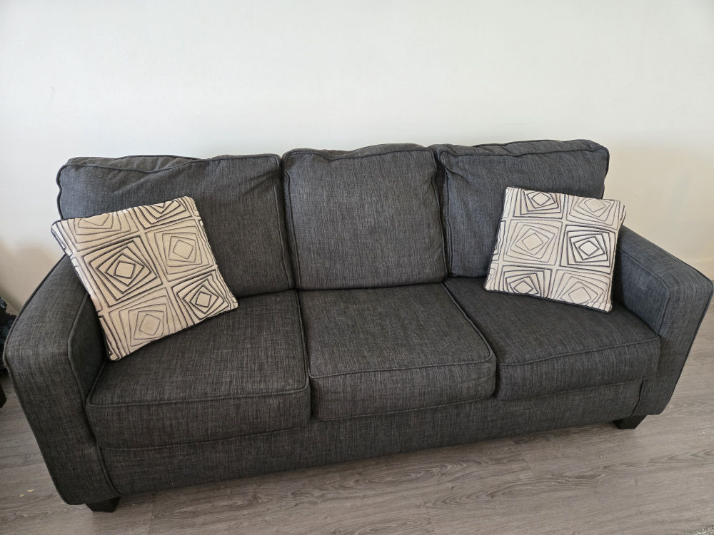 Dark Grey Sofa and Loveseat Set - photo 4