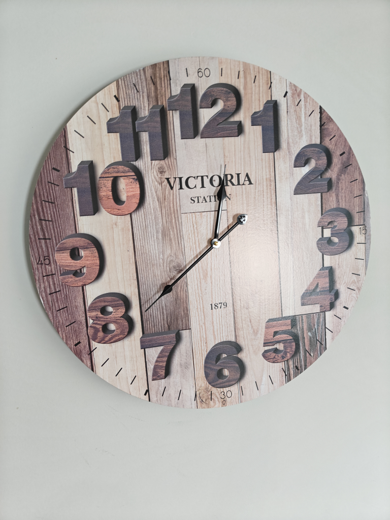 Victoria Station Wooden Wall Clock