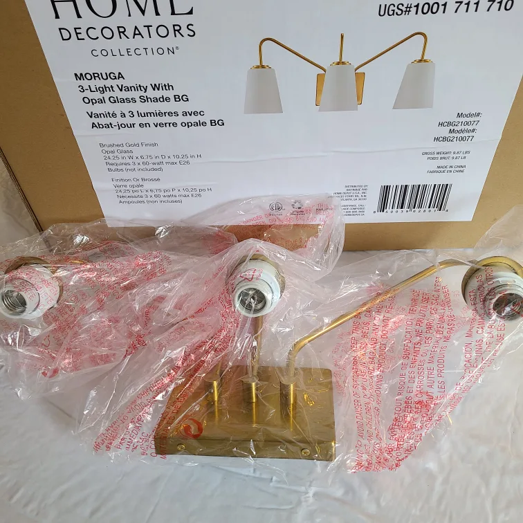 Home Decorators Collection Moruga 3-Light Vanity Light image indicator(4)