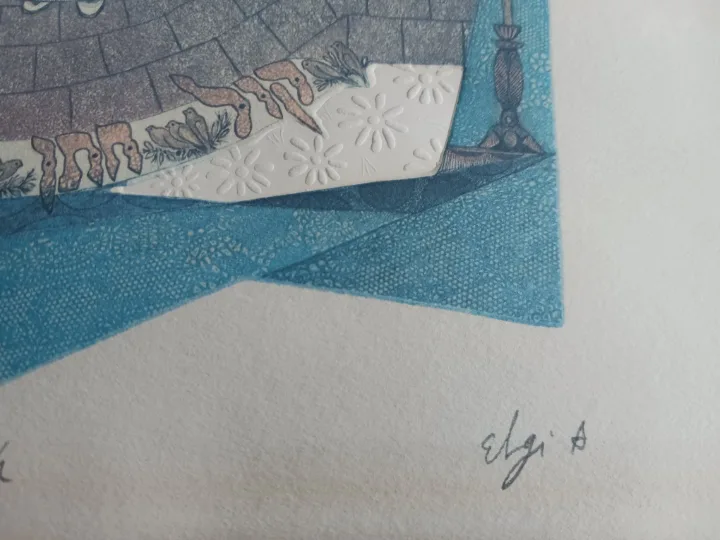 🎨🖼️ collector's item "Chupah" signed by Ebgi 109/950 image indicator(3)