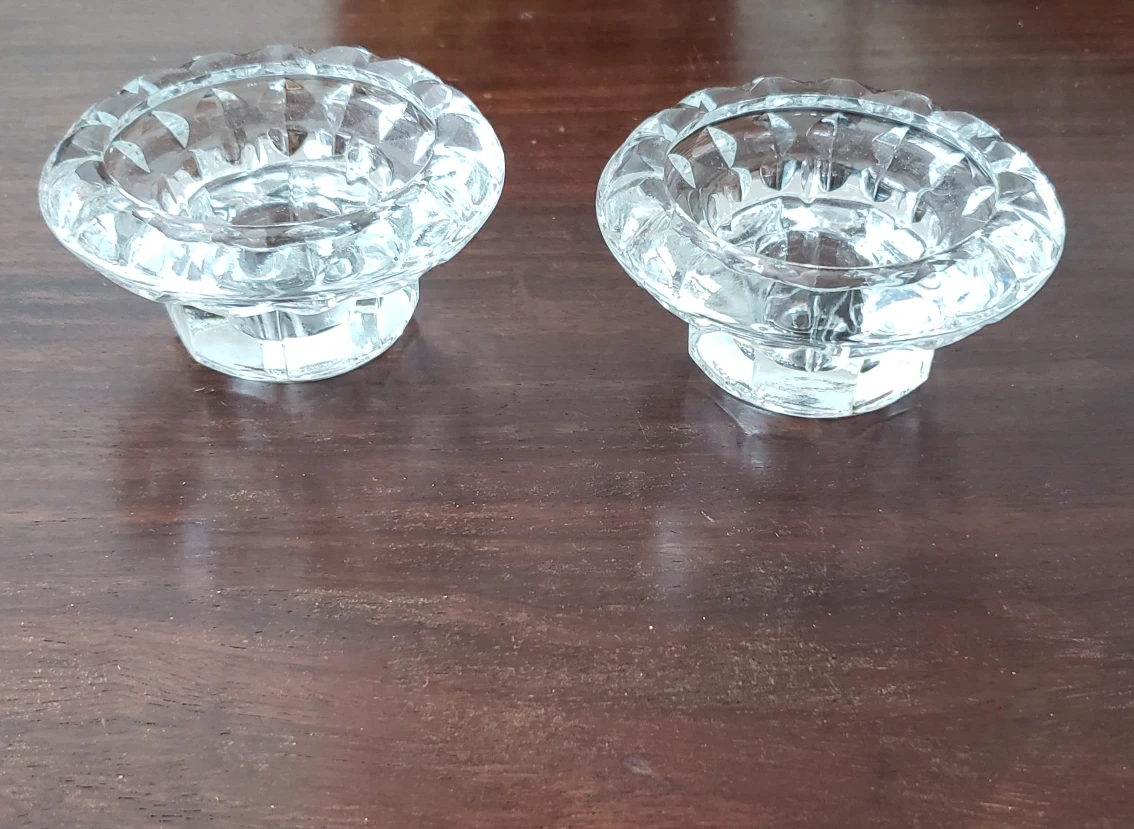 Pair of Crystal Candle Holders - photo 5