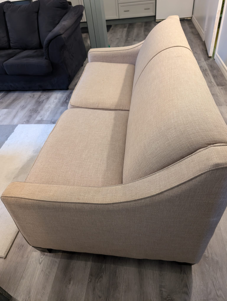 Beige Loveseat