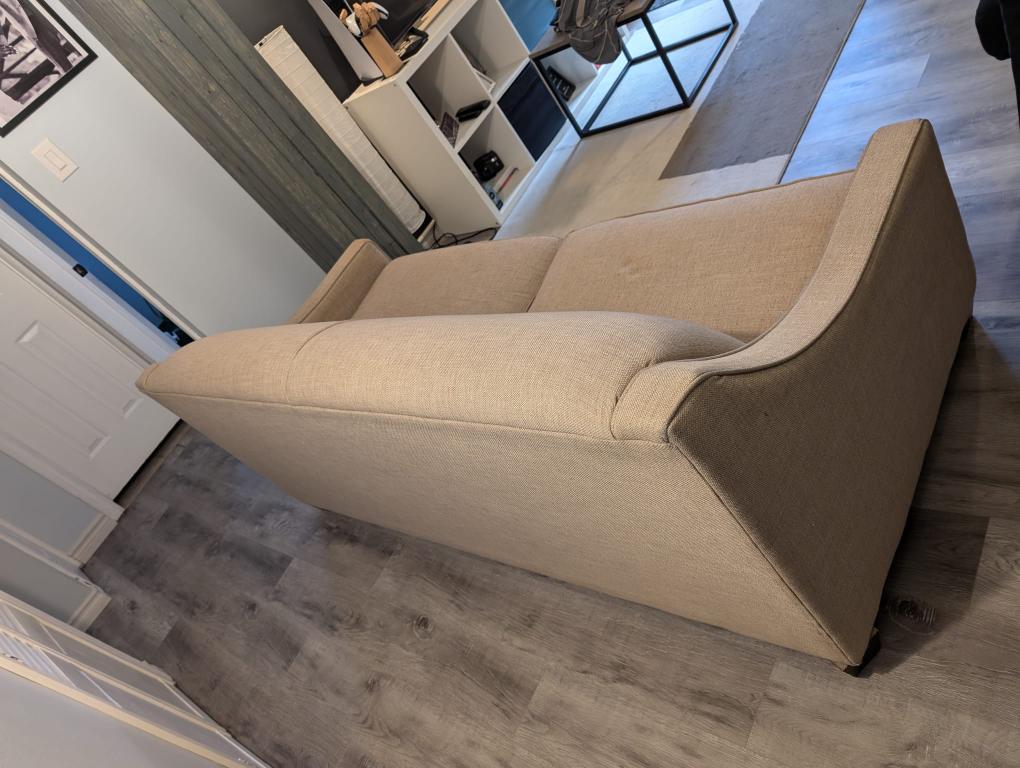Beige Loveseat - photo 2