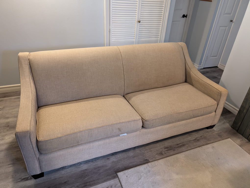 Beige Loveseat - photo 3