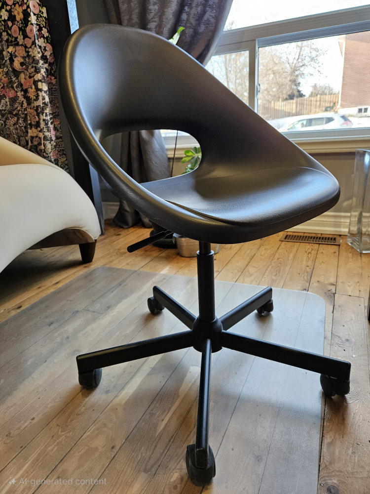 IKEA Black Swivel Office Chair