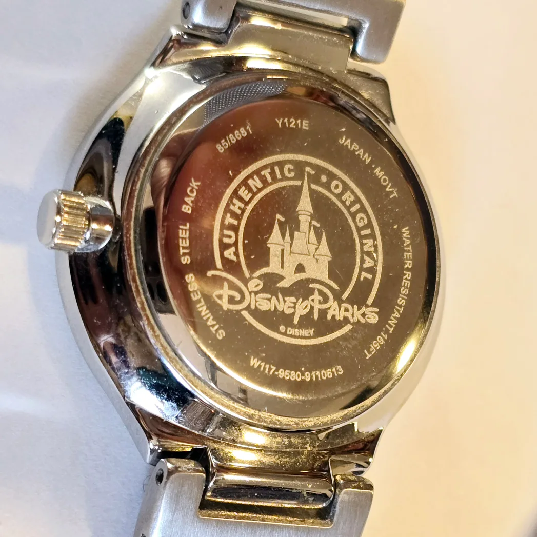 Disney Parks Exclusive Metallic Silver Mickey Watch image indicator(5)