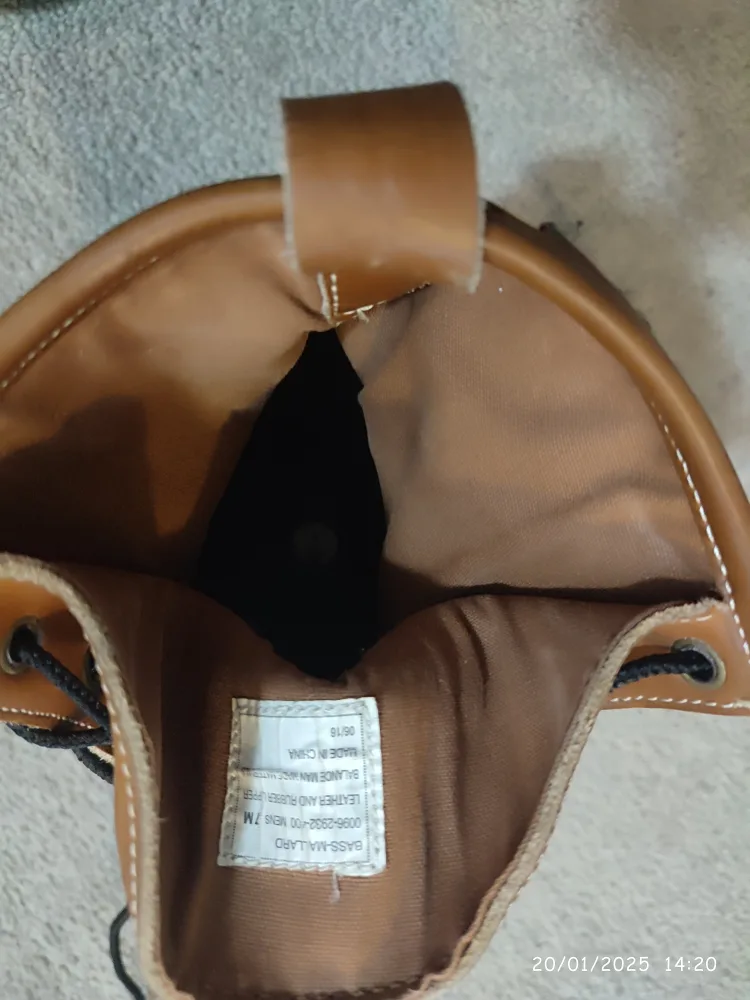 G.H. Bass & Co. Brown and Navy Duck Boots - Size 7M image indicator(4)