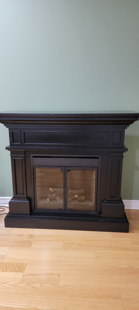 Dark walnut Electric Fireplace with remote - photo 2