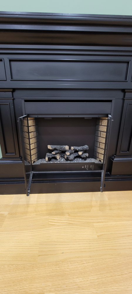 Dark walnut Electric Fireplace with remote - photo 3