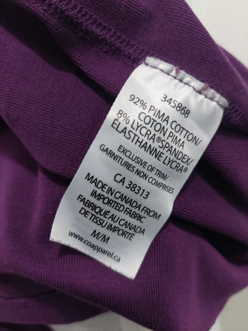 Ellen Tracy Long Sleeve T-Shirt - Purple, Size M image indicator(8)