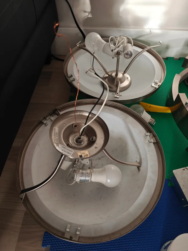 Modern Brushed Nickel LED Chandelier image indicator(8)