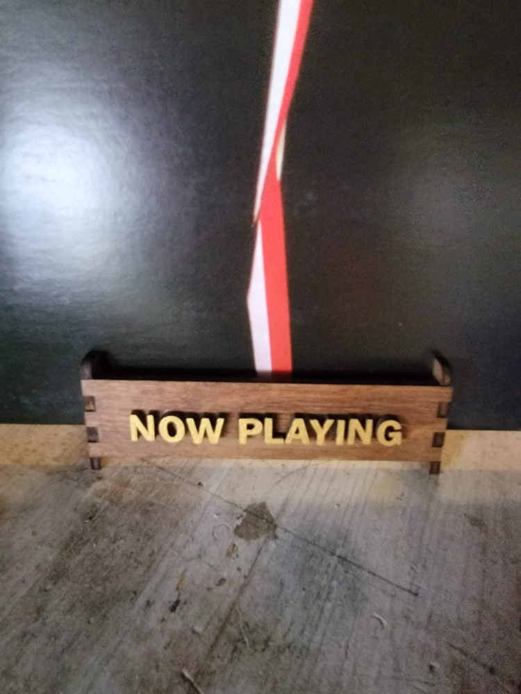 Now Playing Wooden Sign for Vinyl LP Records