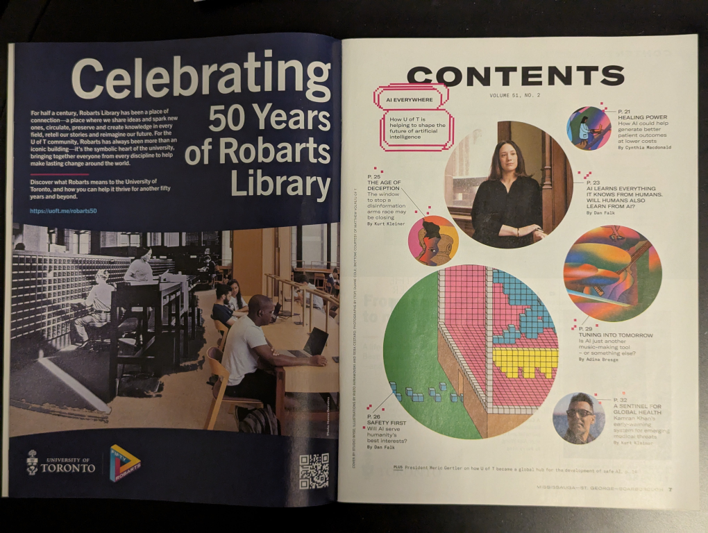 U of T Magazine - AI Everywhere - photo 2