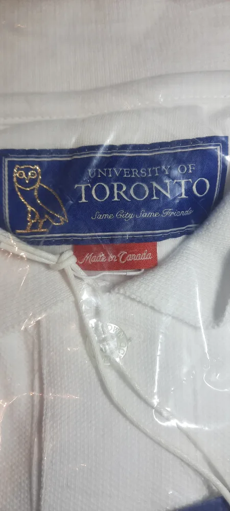 OVO x  University of Toronto White Polo Shirt - Size Large image indicator(4)