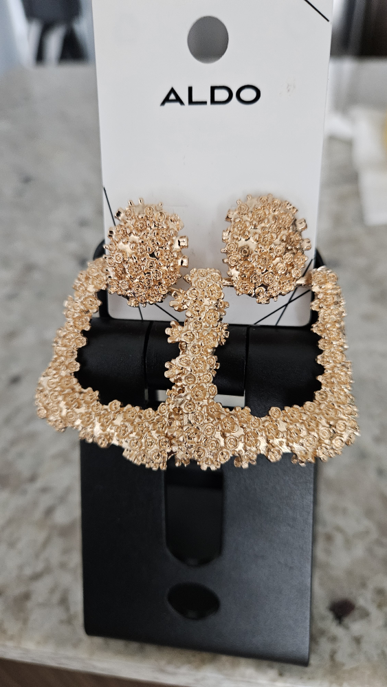 ALDO Gold Statement Earrings