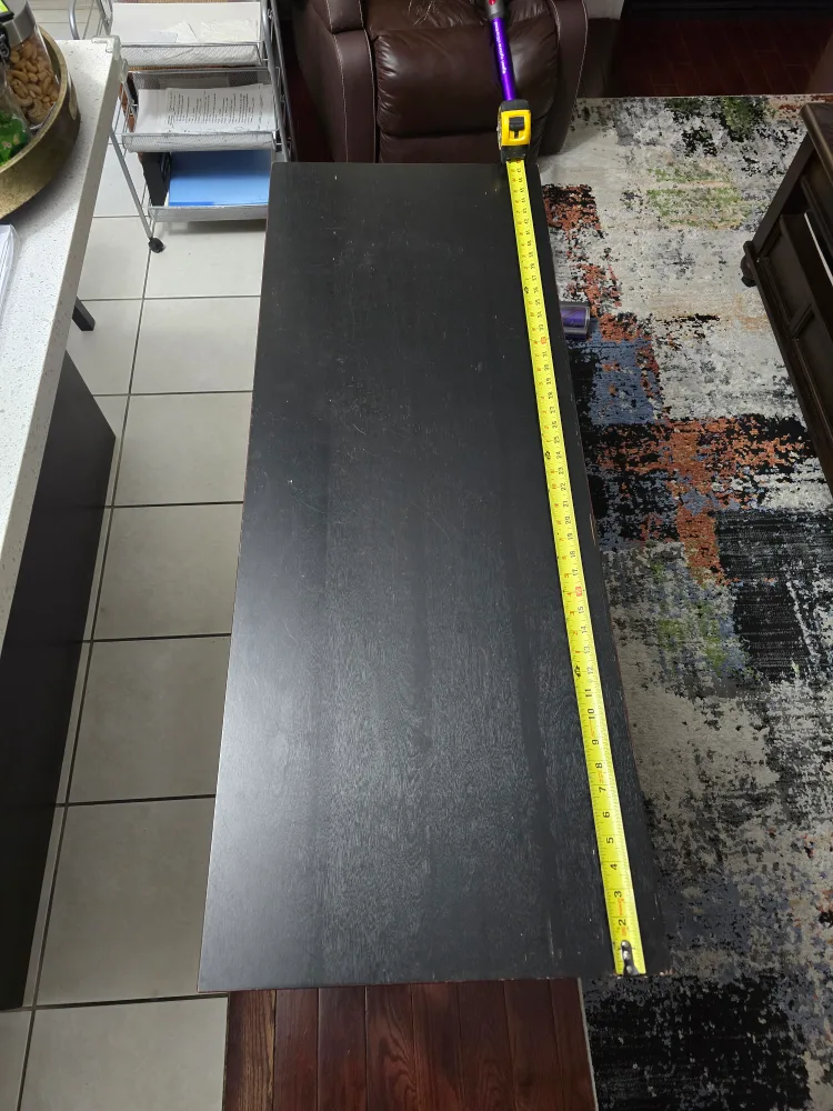 Black Console Table with Shelf image indicator(7)