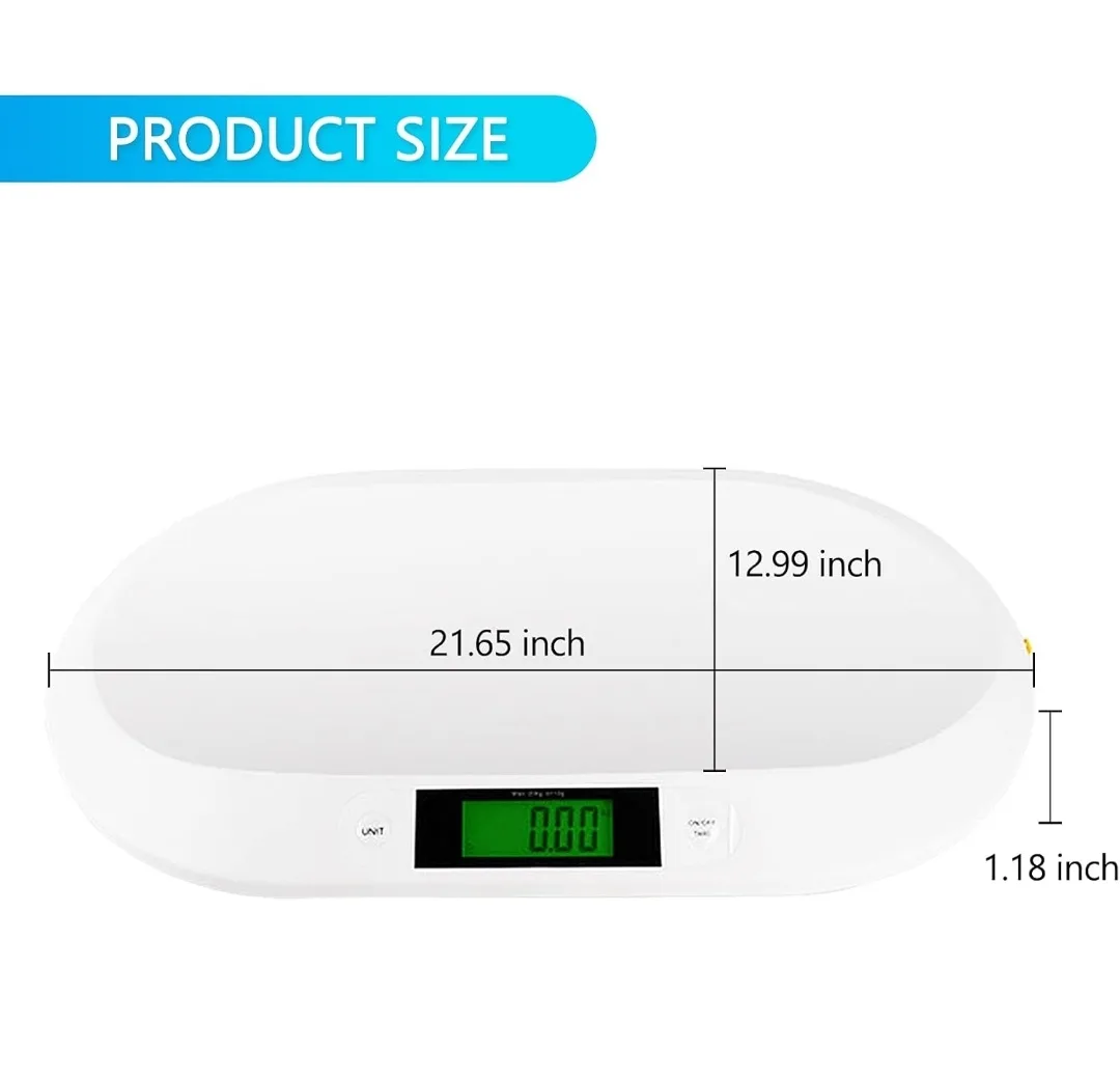 3-in-1 Digital Baby, Pet & Food Scale with LCD & Hold image indicator(7)