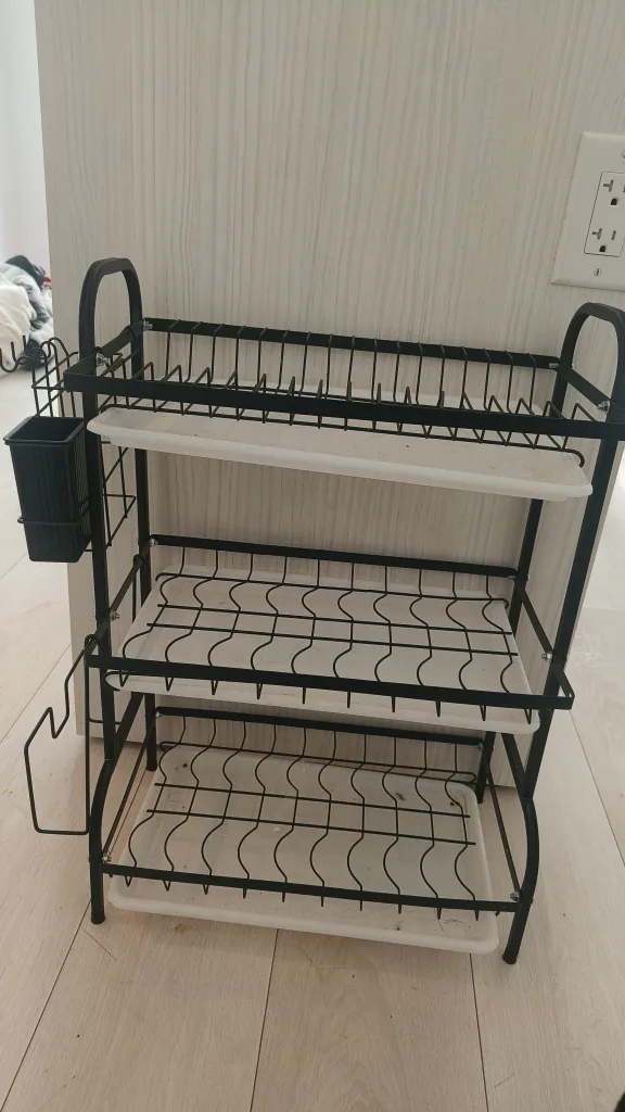 Three-Tier Black Dish Drying Rack image indicator(2)